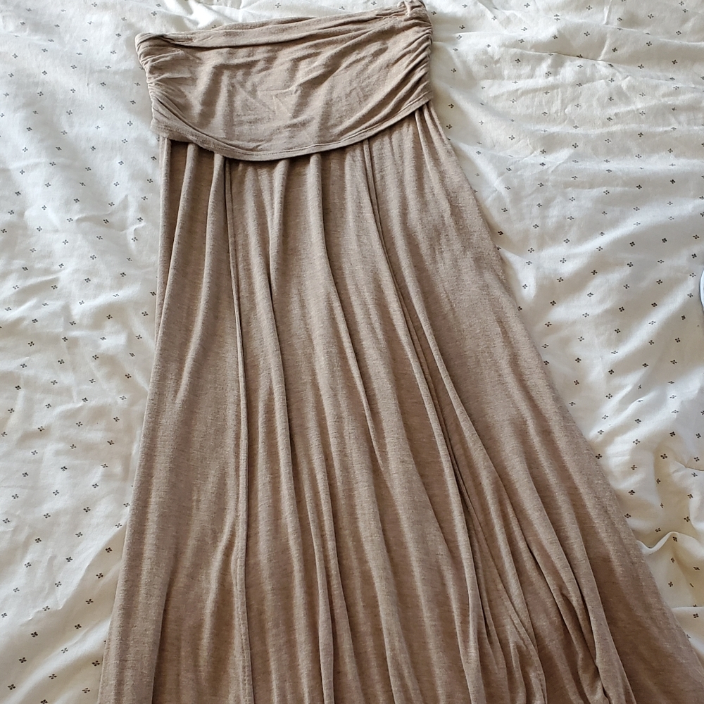 Fold over maxi skirt